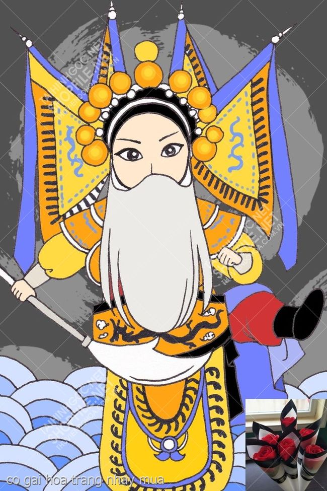 co gai hoa trang nhay mua